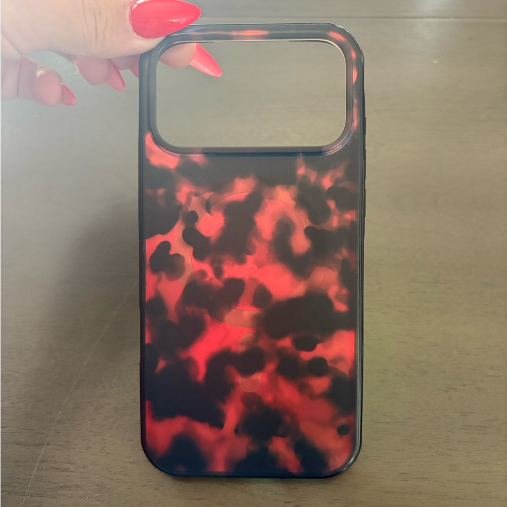 Red Tortoiseshell Pattern Phone Case - Protective Stylish Cover